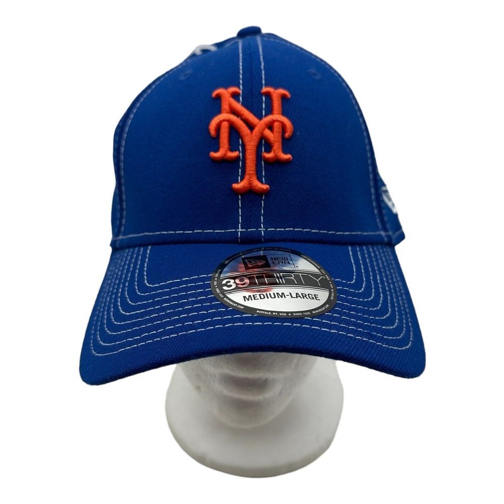 NWT New Era 39Thirty MLB New York Mets Blue Classic Stretch Fit Hat - Size: M/L
